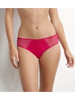 Dámske nohavičky z bio bavlny DIM GENEROUS COTTON BIO SLIP - DIM - červená