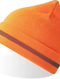 Atlantis Headwear Workout-S Bezpečnostná pletená čiapka 33.0223 oranžová fluo