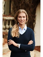 James Harvest Ashland V-Neck Women Dámsky sveter s výstrihom do V 62.2505 šedá melírovaná James Harvest Ashland V-Neck Women Dámsky sveter s výstrihom do V 62.2505 šedá melírovaná