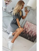 Komplet top+legginsy grafitowy