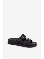 Dámske papuče so zlatými prackami Black Sonarea Dámske papuče so zlatými prackami Black Sonarea