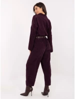 IT nohavice SP 258009.83 tmavo fialové