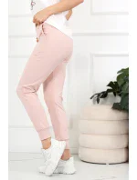 Dámske teplákové nohavice OFF PINK Dámske teplákové nohavice OFF PINK