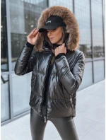 Dámska prešívaná zimná bunda SPARKLE black FashionStreet TY3953 Dámska prešívaná zimná bunda SPARKLE black FashionStreet TY3953