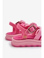 Pachnące Dziecięce Sandałki Na Rzep ZAXY NN385018 Różowe