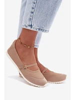 Športové baleríny s opaskom Beige Charmy Športové baleríny s opaskom Beige Charmy