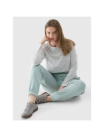 Dámske oversize hladké tričko s dlhým rukávom 4F 4FWMM00TLONF431-27M