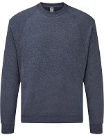 Fruit of the Loom Classic Raglan Sweat – raglánová mikina 16.2216, vintage melírovaná, tmavomodrá Fruit of the Loom Classic Raglan Sweat – raglánová mikina 16.2216, vintage melírovaná, tmavomodrá