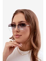 Slnečné okuliare bez rámu, UV filter 400, modré