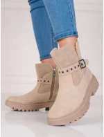 Dámska členková obuv GD-TL40 Beige - Goodin