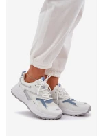 Buty Sportowe Damskie Big Star NN274A094 HI-POLY SYSTEM Biało-Niebieskie