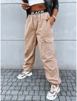 DAVOS dámske padákové nohavice béžové FashionStreet UY1672 DAVOS dámske padákové nohavice béžové FashionStreet UY1672