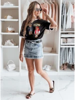 DENIMLOVE modrá džínsová sukňa-šortky FashionStreet CY0507