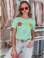 Dámske kvetinové tričko DAISYLA mint FashionStreet RY2743