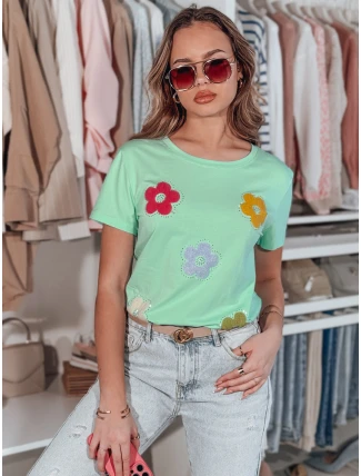 Dámske kvetinové tričko DAISYLA mint FashionStreet RY2743