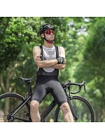 Cyklistické šortky Rockbros RK2002L s trakami a vložkou, veľkosť L – čierne Cyklistické šortky Rockbros RK2002L s trakami a vložkou, veľkosť L – čierne