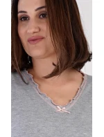 Dámska nočná košeľa s krátkym rukávom Leona