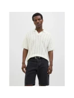 Jack&Jones pánska košeľa JORPAROS KNIT ESTER SS CROCHET POLO 12272562 SEA SALT Jack&Jones pánska košeľa JORPAROS KNIT ESTER SS CROCHET POLO 12272562 SEA SALT