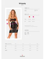 Vyzývavé šaty Vivianty dress - Obsessive Vyzývavé šaty Vivianty dress - Obsessive