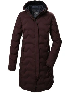 Dámska zimná nepremokavá bunda Killtec KOW 9 s kapucňou dlhá bordová (41806/447)