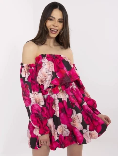 MI SK šaty A1447.84 čierno-ružové