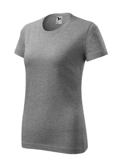 Klasické nové tričko dámske tmavosivé zvýraznenia