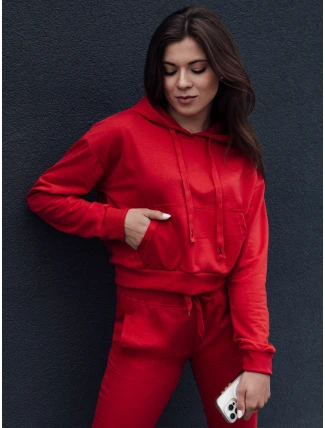 TRENDHOOD dámska mikina s kapucňou červená FashionStreet BY1312