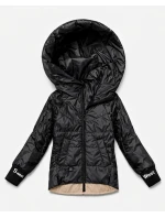 Dámska rebrovaná bunda Goodlookin black (B8591-1) Dámska rebrovaná bunda Goodlookin black (B8591-1)