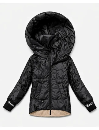 Dámska rebrovaná bunda Goodlookin black (B8591-1) Dámska rebrovaná bunda Goodlookin black (B8591-1)