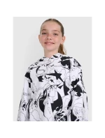 Dievčenská mikina s kapucňou 4F 4FJRAW25TSWSF2348-90A Dievčenská mikina s kapucňou 4F 4FJRAW25TSWSF2348-90A