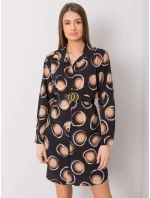 Šaty DHJ SK 12765.11 čierno-béžové