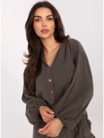 IT KS košeľa 233607.63 tmavá khaki