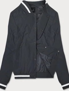 Dámska bunda bomber v grafitovej farbe (16M9070-92)