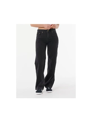 Nohavice RIP CURL AGGIE RELAXED JEANS, čierne Nohavice RIP CURL AGGIE RELAXED JEANS, čierne