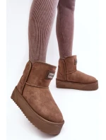 Wegańskie Śniegowce Na Platformie D.Franklin DFSH371004 Ciemnobeżowe