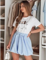 Dámska mini sukňa PUFFELLA modrá FashionStreet CY0502 Dámska mini sukňa PUFFELLA modrá FashionStreet CY0502