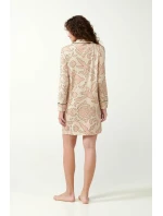 Vamp - Béžová nočná košeľa s gombíkmi 21090 - Vamp