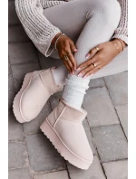 Śniegowce Damskie Na Platformie Ocieplane Futerkiem Jasnobeżowe Xamella Śniegowce Damskie Na Platformie Ocieplane Futerkiem Jasnobeżowe Xamella