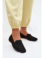 Materiálové Dámské Mokasiny Černé Dorielle