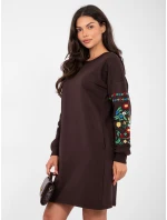 Šaty RV SK 8979.94P tmavohnedé