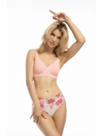 Jednoduchá košeľová podprsenka ružová - Julimex