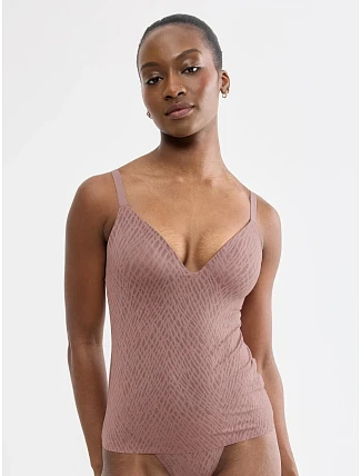 Tielko sloggi ZERO Feel Bliss THE UP PushUp Shirt, hnedé Cacao – SLOGGI Tielko sloggi ZERO Feel Bliss THE UP PushUp Shirt, hnedé Cacao – SLOGGI