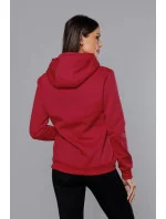 Červená dámska tepláková mikina (W02-35)