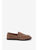 Dámske mokasíny z prírodného semišu Big Star TT274207 Beige