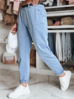 Dámske nohavice chinos s opaskom RELCIX modré FashionStreet UY2586