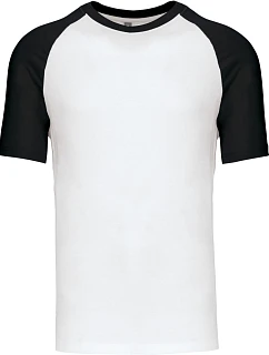 Kariban K 330 Baseballové tričko 20.K330 biele/čierne