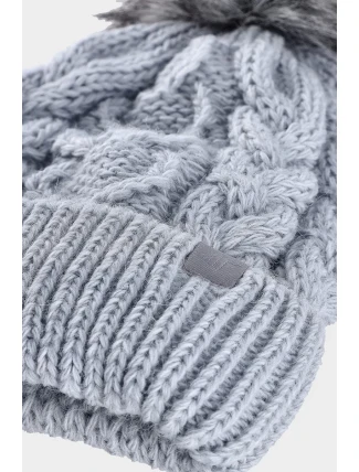 Dziewczęca Zimowa Czapka 4F 4FJWAW24ACAPF421-34S Niebieska