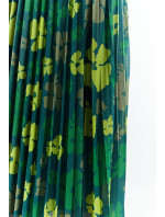 Monnari Sukňa Plisovaná midi sukňa s jemnými bodkami Multi Green