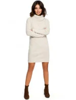 Pletené svetrové šaty BK010 - Moe