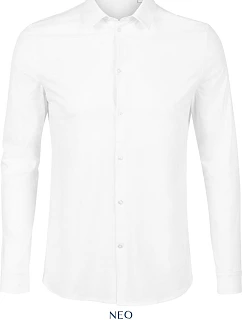 NEOBLU Balthazar Men Košele s dlhým rukávom 24.3198 optic white